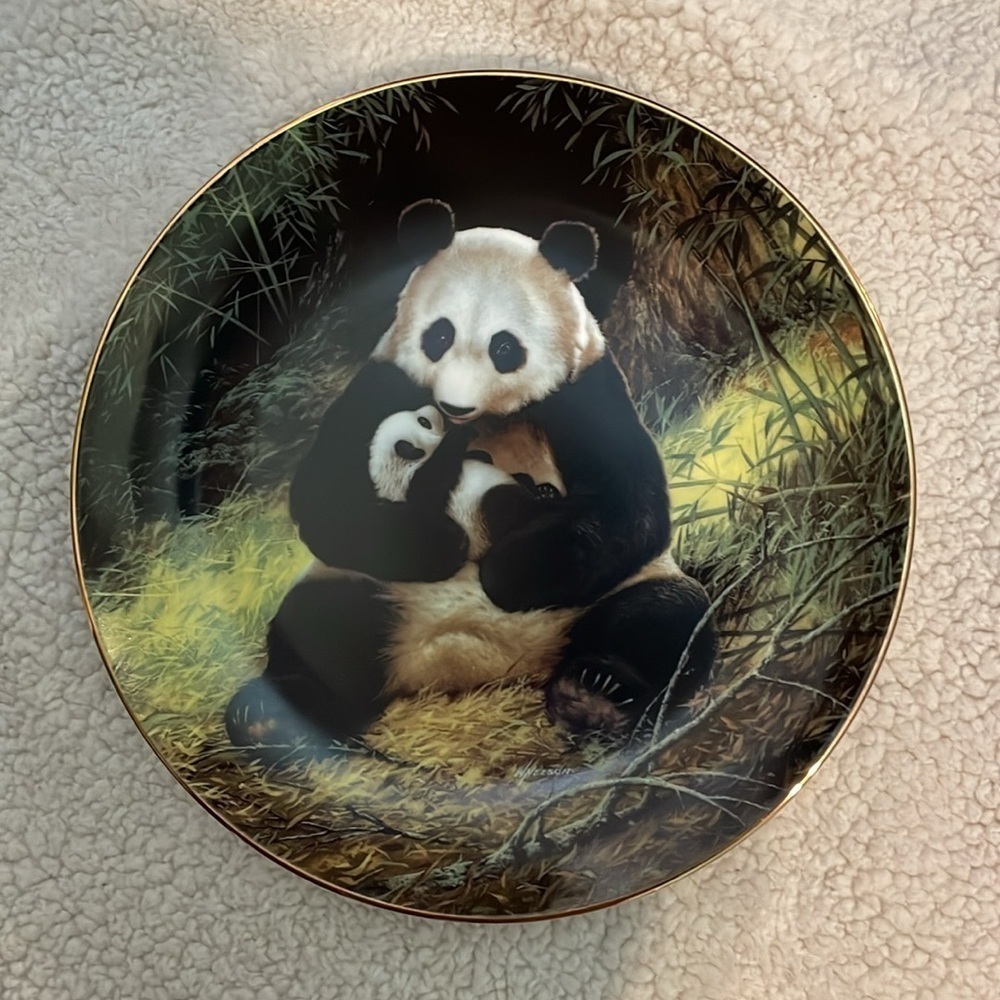The Panda Will Nelson Vintage Last of Their Kind: The Endangered Species Plate